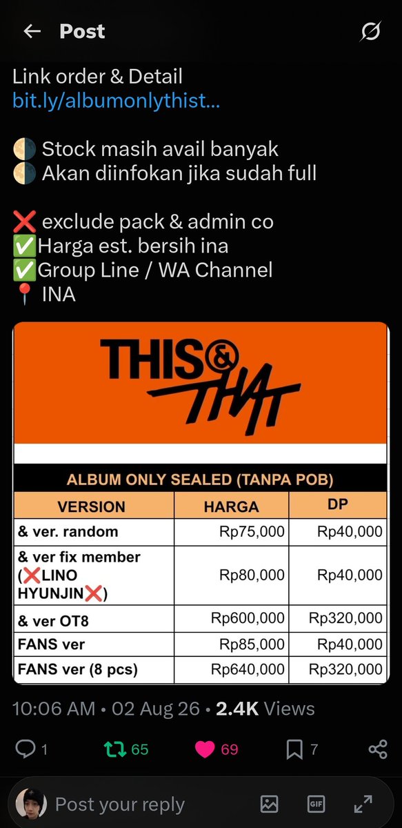 spearbees's tweet photo. @kyomijeusell Done all kakk thanks and WML 🤗

SKZ THIS AND THAT DAY
#StrayKids_THIS_AND_THAT_OutNow
#THIS도_THAT도_스키즈
#This_And_That https://t.co/wbUpIHWgRL