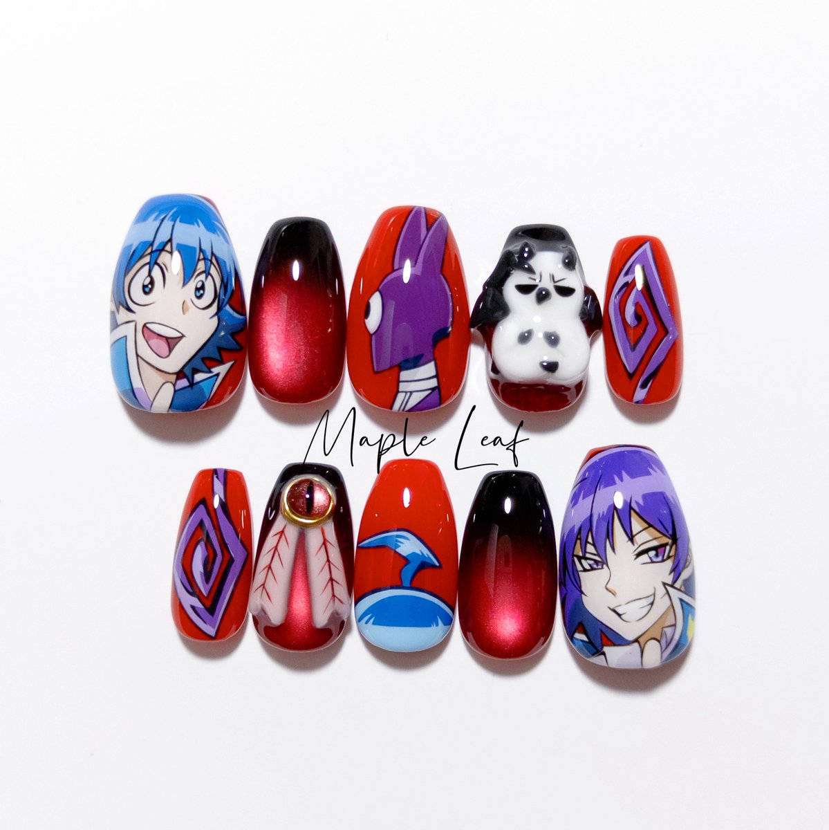 MapleLeafNails's tweet photo. 𝐧𝐞𝐰*⁡
.
魔入りました！入間くん
.
.
⁡ #ネイルチップ #ネイルチップ販売  #ネイルチップオーダー https://t.co/5LN712befJ