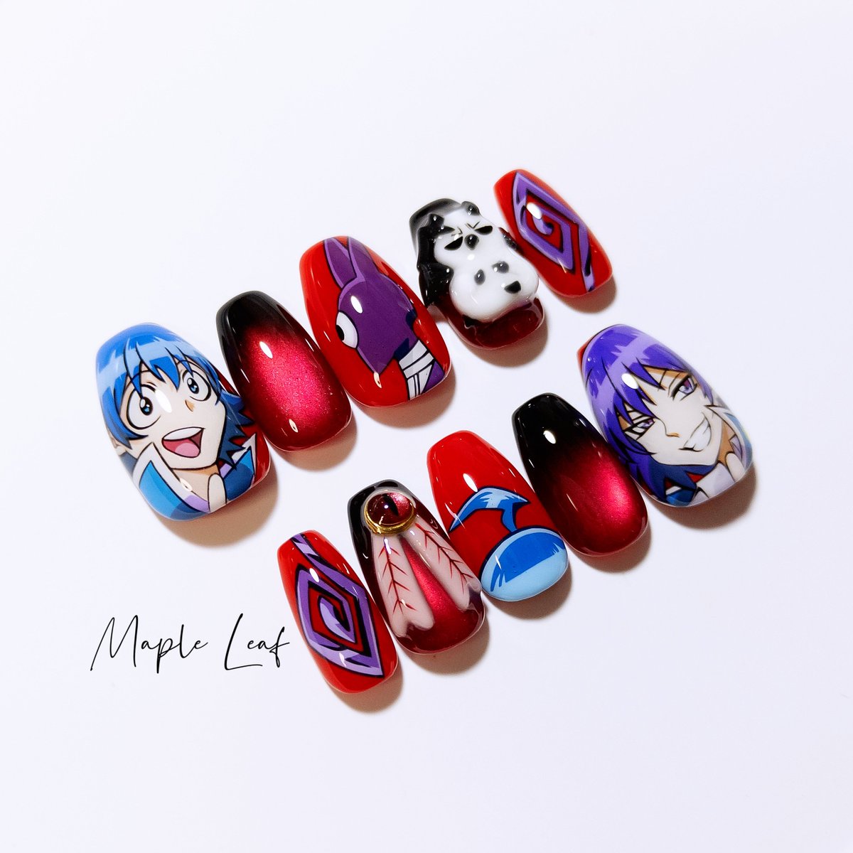 MapleLeafNails's tweet photo. 𝐧𝐞𝐰*⁡
.
魔入りました！入間くん
.
.
⁡ #ネイルチップ #ネイルチップ販売  #ネイルチップオーダー https://t.co/5LN712befJ