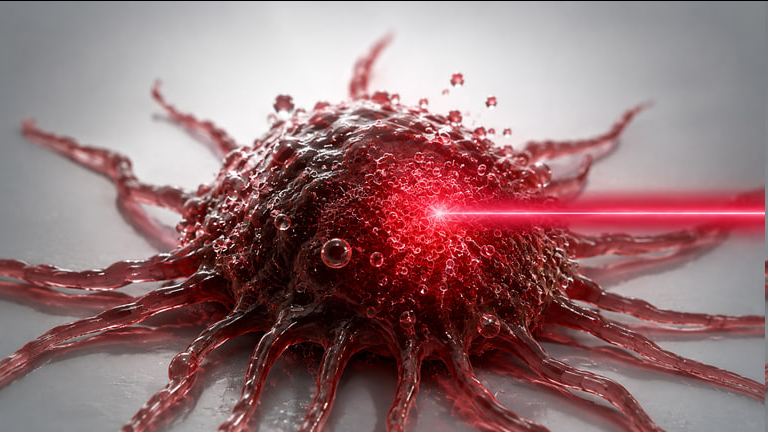 SputnikInt's tweet photo. 🇷🇺🦠  Russian & Iranian scientists use 'laser sword' to combat cancer

The new non-invasive laser therapy is aimed at treating glioblastoma — the most aggressive brain cancer, which has extremely poor outcomes with standard surgery/chemo/radiation treatment.

Developed by a team at Saratov State University in collaboration with Iranian scientists, the method more than doubled survival in animal models, from 34% to 64%.

🔶 Infrared laser at 1267 nm excites oxygen molecules into reactive singlet form, triggering cancer cell self-destruction while suppressing tumors survival mechanisms

🔶 Unlike photodynamic therapy, this approach requires no photosensitizers, is non-invasive, and spares healthy tissue

The "laser sword" approach could shift us from cutting or drugs to just using light to fight tumors.
