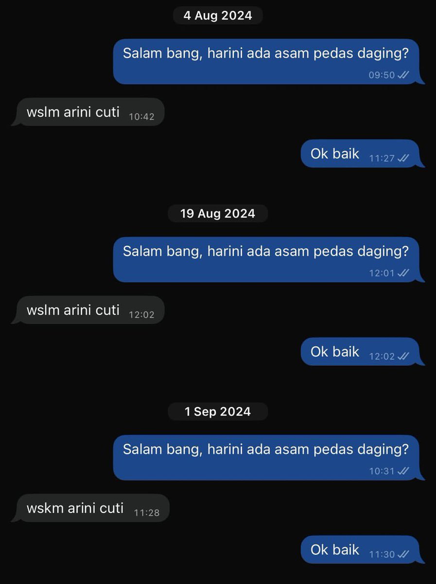 kongsiviralje's tweet photo. Tak tahu lah dah berapa kali tanya benda yang sama dan kena jawab benda yang sama.

Lama-lama boleh mengeratkan hubungan silaturrahim ni.

Kredit : owner https://t.co/LDb1VD84eo