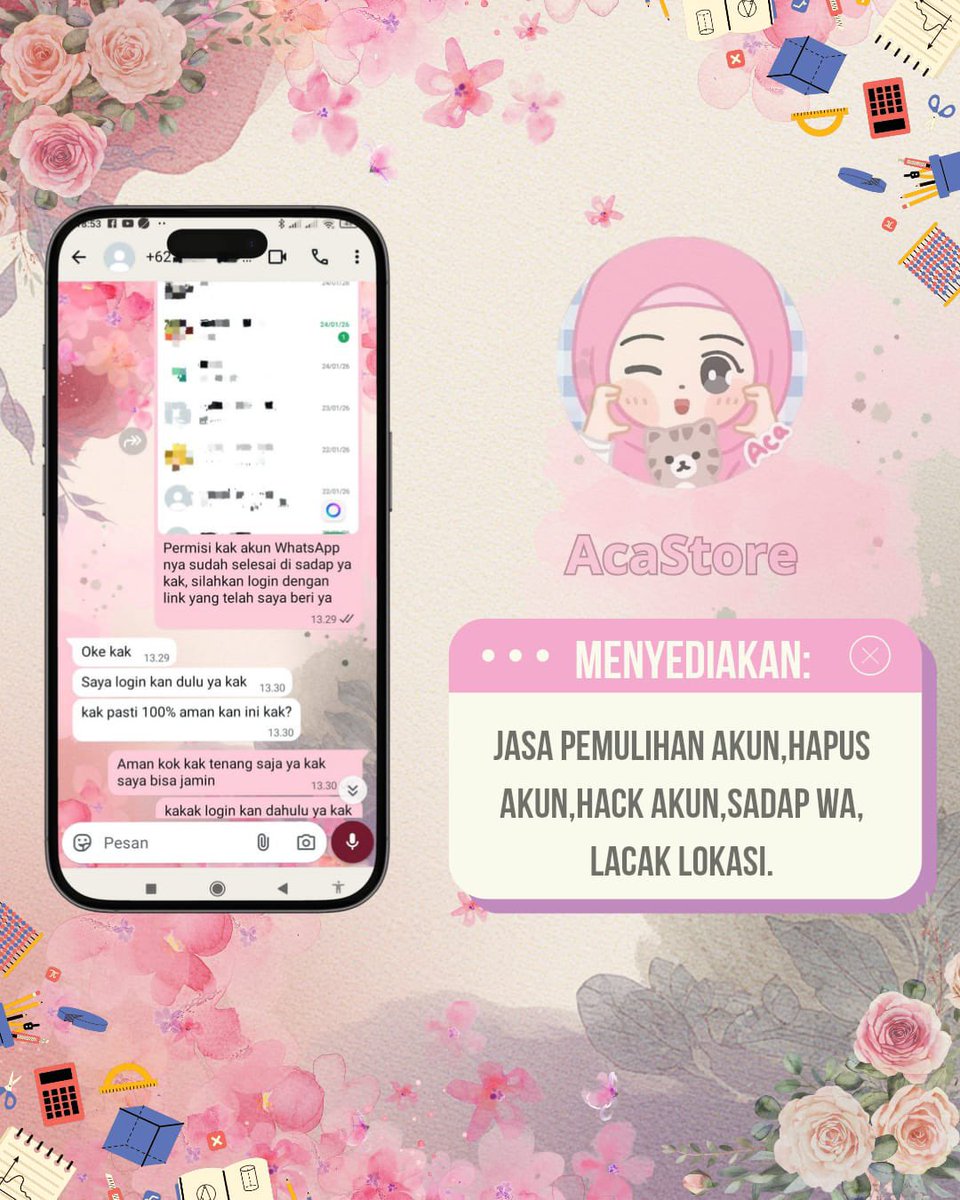 DenisEmrilyan's tweet photo. Menyediakan Jasa Pemulihan akun &amp; Jasa Hapus akun, Jasa Lacak, Sadap WhatsApp

Jasa balikin akun Instagram dan Facebook, Tiktok, Linkedlin, Gmail, Line, all sosmed

Hapus akun Facebook, Instagram, Line, Twitter, YouTube, &amp; lain nya

Full Testii, Fastt Proses, Hubungi Wa Di Bio https://t.co/9EYQPKoBBn
