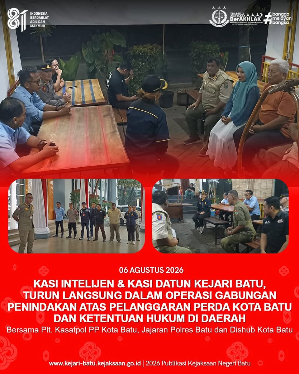 kejaribatu's tweet photo. KASI INTELIJEN DAN KASI DATUN TURUN LANGSUNG DALAM OPERASI GABUNGAN PENINDAKAN ATAS PELANGGARAN PERDA KOTA BATU DAN KETENTUAN HUKUM DI KOTA BATU https://t.co/CSpCRyf2t5