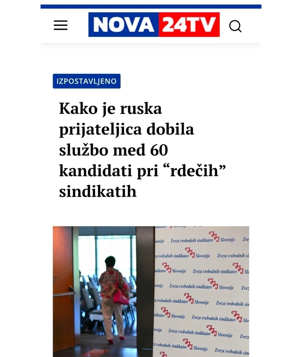 brutus91101394's tweet photo. Če so pri Svobodnih sindikatih za mesto glavne računovodkinje med 60 kandidati izbrali osebo, ki je do smrti zbila motorista, pobegnila iz kraja nesreče potem pa poiskušala zadevo obesiti prijateljici- kakšno kriminalno preteklost je potem imelo šele drugih 59 kandidatov? 😱😱 https://t.co/NT340gSX85