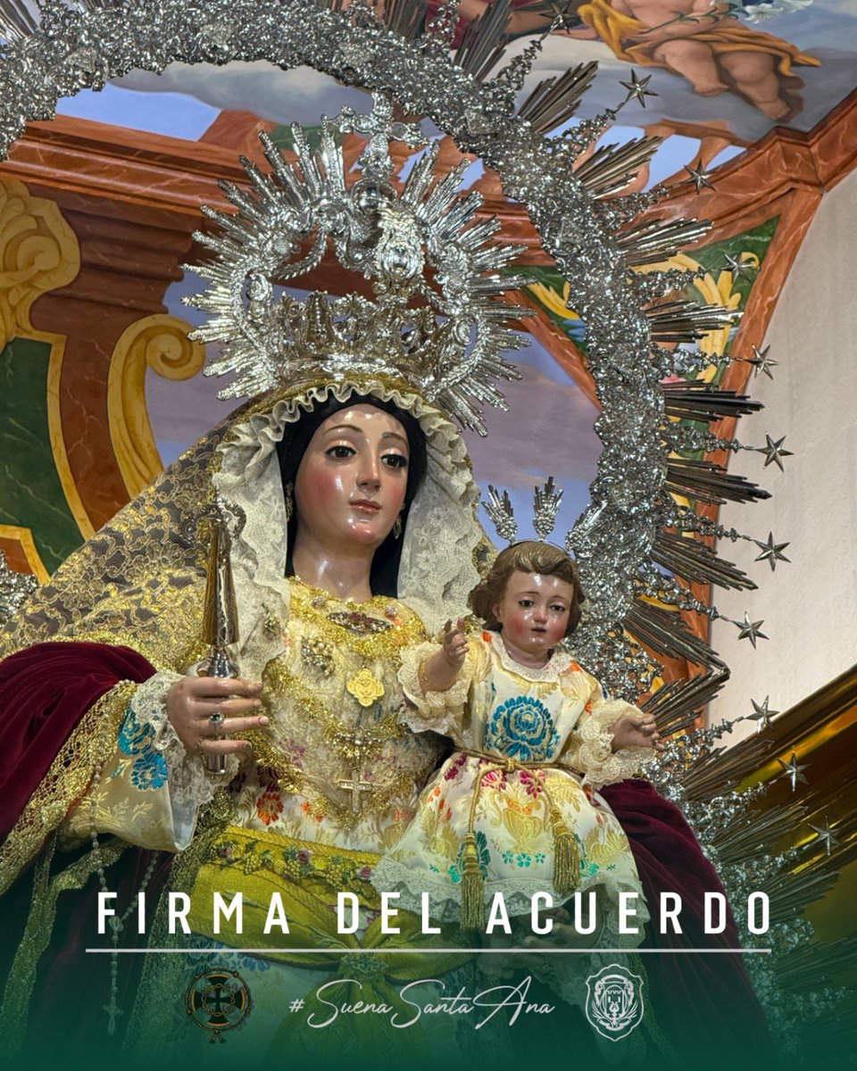 BMSantaAna's tweet photo. 💚 𝗖𝗢𝗠𝗨𝗡𝗜𝗖𝗔𝗗𝗢 𝗢𝗙𝗜𝗖𝗜𝗔𝗟 | @HdadVeraCruzLP

Desde #SuenaSantaAna anunciamos con enorme ilusión el acuerdo alcanzado con la Hermandad de la Vera Cruz de Los Palacios y Villafranca para participar en la Procesión de la Coronación Canónica de María Santísima de los Remedios, que tendrá lugar el próximo 23 de octubre de 2027.

Nuestra formación será la encargada de acompañar musicalmente a la Santísima Virgen durante la segunda parte del recorrido procesional, formando parte así de una jornada histórica que quedará para siempre escrita en la memoria de la Hermandad y de Los Palacios y Villafranca.

Agradecemos a su Junta de Gobierno la confianza depositada en nuestra banda para un acontecimiento de esta relevancia. Afrontamos este compromiso con enorme ilusión, responsabilidad y el deseo de contribuir con nuestra música al esplendor de un día irrepetible.