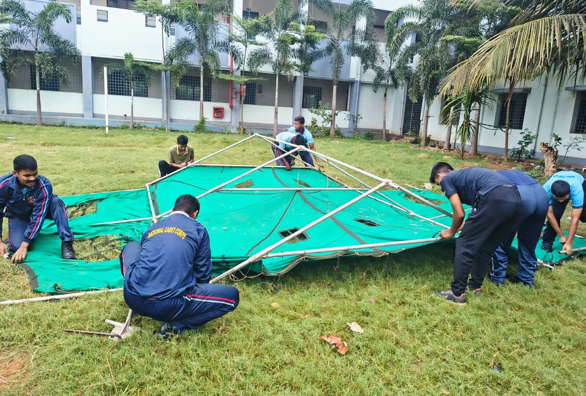 NCCGPHQVSP's tweet photo. ✈️ 🇮🇳  Ready to Rise. Ready to Represent. 

Tomorrow, the journey to IGC Vayu Sainik Camp 2026 begins at NCC Group Warangal - and Team Vizag is ready.

Weeks of focused training. Early mornings. Relentless practice. Countless moments of pushing limits. Under the dedicated guidance of 6(A) Air Sqn NCC, preparation has forged a confident and cohesive team.

On the eve of departure, the contingent interacted with Gp Cdr, NCC Group Visakhapatnam - an interaction that lifted spirits, strengthened confidence and reminded every cadet of the pride they carry.

Now they carry more than a kit and a uniform. They carry the pride of Team Vizag and the Tricolour in their hearts. 🇮🇳

 Go make your mark, Team Vizag. The sky is yours !  ✈️🔥

#NCC #VSC2026 #VayuSainikCamp #NCCAirWing #TeamVizag #YouthPower #UnityAndDiscipline #YouthLeadership #FutureLeaders #NationBuilding
