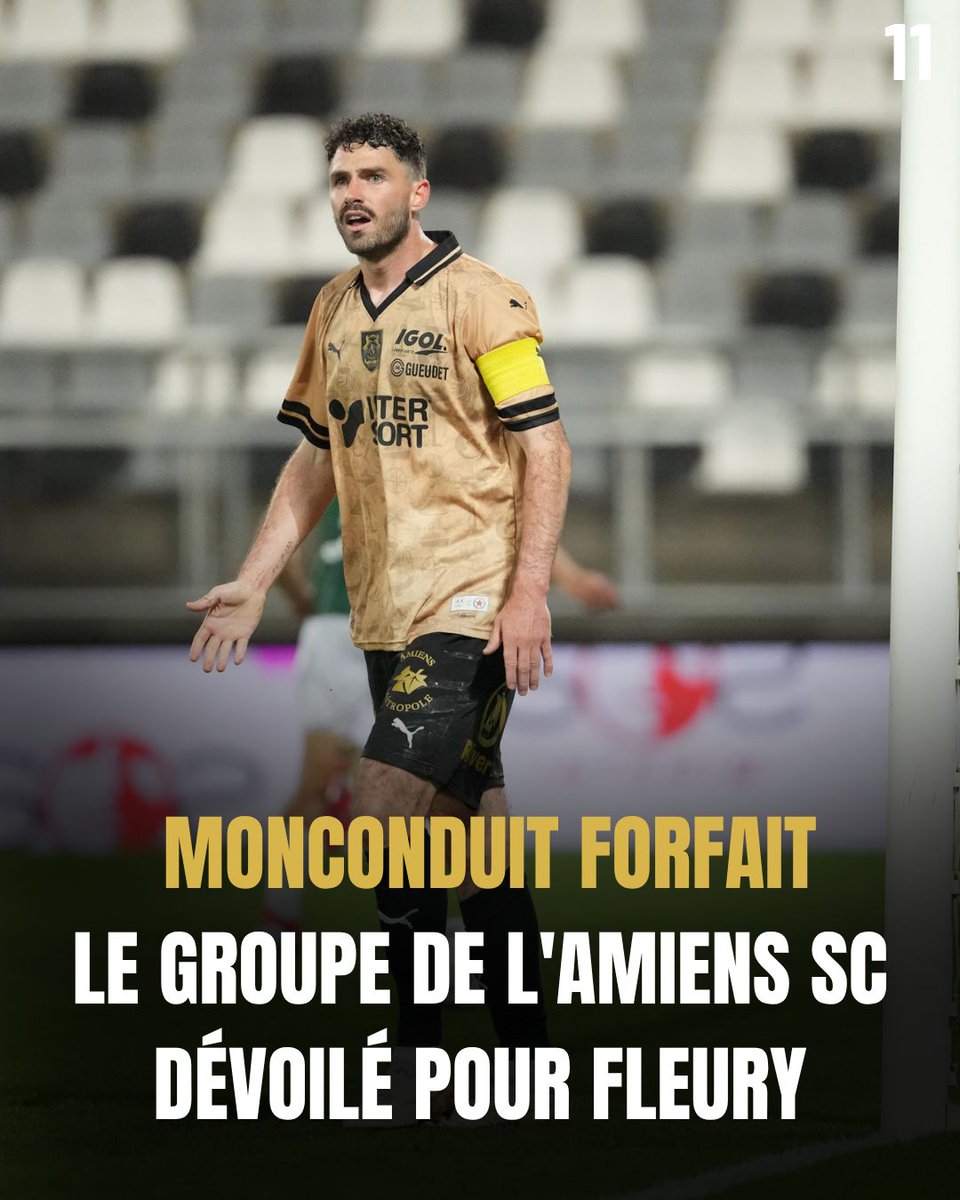 le11amienois's tweet photo. Thomas Monconduit forfait (genou) pour le déplacement à Fleury ! 🚨
Alain Pochat a dévoilé son tout premier groupe retenu pour l'ouverture de la saison de l'#AmiensSC
📋 Découvrez la liste des 18 convoqués👇
https://t.co/T9rZ2EsvOT
#ASC #FC91ASC #Ligue3 https://t.co/hlRcAOegDS