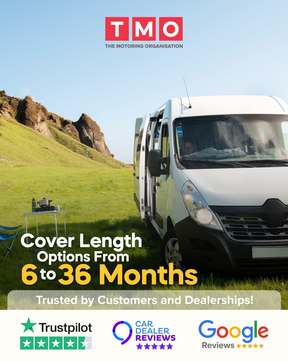 themotoringorg's tweet photo. Your #adventures don’t come with a fixed timeline - your #cover shouldn’t either. 🚐 

Choose #flexible protection with cover length options from 6 to 36 months, #trusted by #customers and #dealerships alike. https://t.co/I4tDZwEgFo