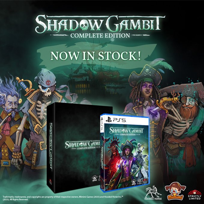 MeridiemGames's tweet photo. 🚀 ¡Lanzamiento!

🏴‍☠️ ¡La edición coleccionista de Shadow Gambit ya está aquí!
📦 ¡No te quedes sin la tuya, son limitadas y están numeradas!

ℹ️ https://t.co/uA7ct8TrYB https://t.co/9wEyhQGrGG