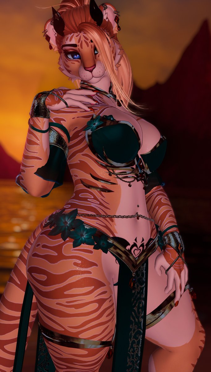 KittySayoNyan's tweet photo. Oh, I’d love to give you a private dance—just for you. 🐯 https://t.co/gsq61ZW3JV