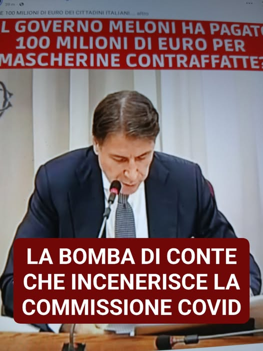 serebellardinel's tweet photo. #Conte ha trasformato quello nei suoi confronti,in processo a #GovernoMeloni!Ha tirato fuori,e consegnato a pm,verbale ricevuto anonimamente che mostra come società #JcElecrtonics Dario Bianchi,molto vicino a #Meloni,abbia contraffatto #mascherine! #Meloni RIFERISCA E SI DIMETTA! https://t.co/tjOBt23vxY