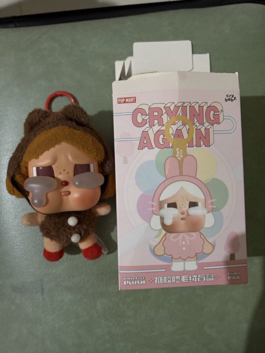 bellaleaaa's tweet photo. WTS // WANT TO SELL
Crybaby crying again bear used but still good overall - 275k

#crybaby #zonauang #crybabycryingagain #popmart https://t.co/iOYupGM2g0