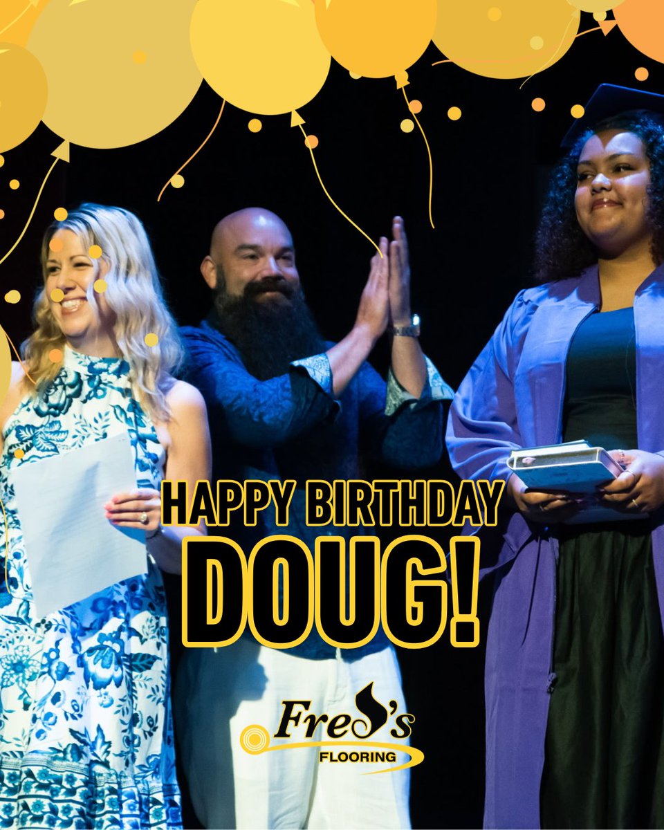 Fredsflooring's tweet photo. Happy Birthday Doug!! 🎉🎉🎉🎉
Doug is a blessing wherever he goes, whether he is serving through his ministry, having fun on the greens, spending time with his family, or supporting those around him. His faith, kindness, and joyful spirit make him a true light in our community.
We are blessed to call Doug our owner and even more blessed to call him our friend. Please join us in wishing him a very happy birthday!
#fredsflooring #fredsisthebest #trustthebeard #murfreesborofloorstore #generalcontractors #flooring #contractors #kitchenremodels #carpetstore #tilestore #hardwoodfloorstore #HappyBirthdayDoug #ShopLocalTN