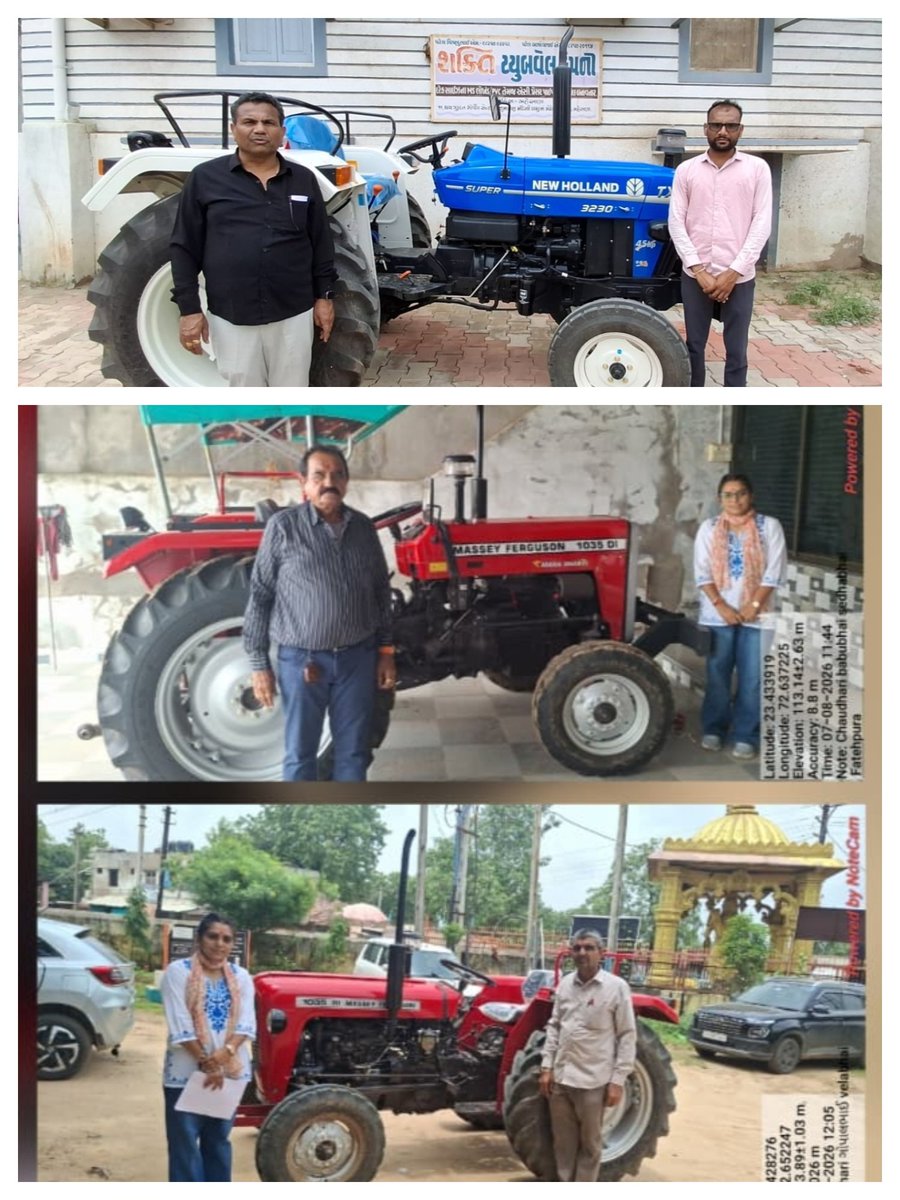 GNR_GRAMSEVAK's tweet photo. કૃષિ_ઉત્પાદકતા_વૃદ્ધિ_અભિયાન
#Krushi_Utpadakta_Vrudhdhi_Abhiyan

આજરોજ ગાંધીનગર જિલ્લાના માણસા તાલુકાના ગ્રામસેવકશ્રીઓ દ્વારા AGR 50 યોજના અંતર્ગત ટ્રેક્ટર ઘટકની સ્થળ ચકાસણી કરવામાં આવી.
@CMOGuj 
@jitu_vaghani
@rcmeenaias 
@DDO_Gandhinagar  @DAOGandhinagar
@Guj_Gramsevak https://t.co/wmq6BDgJAD