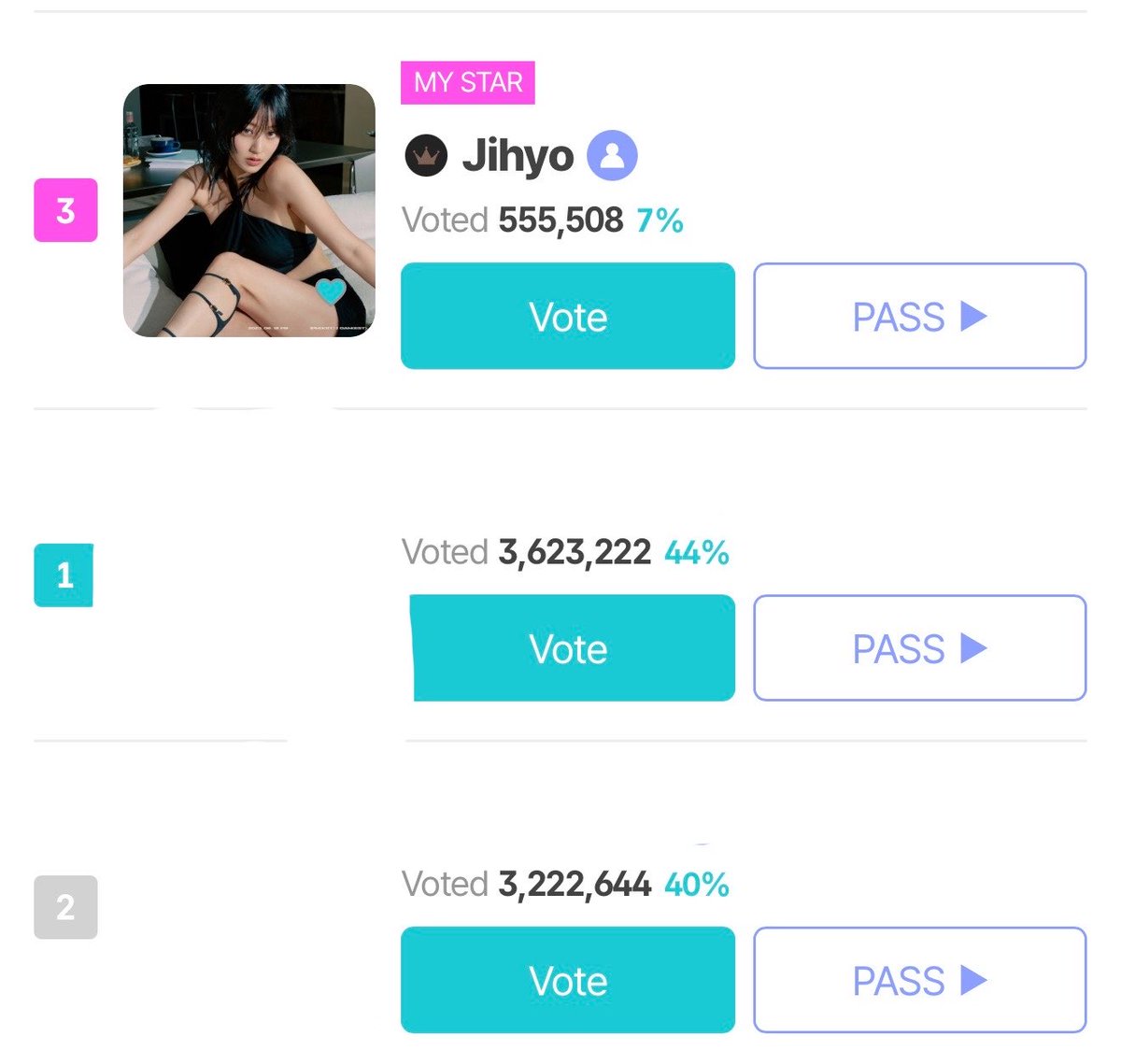 TFVUnion's tweet photo. TMA MYSTAR FEMALE CATEGORY “JIHYO” 🏆

ONCE, don’t forget to cast your max 3000 star vts and max 40 ads/day/acct until 11:59PM KST. 

⏰voting ends: 08.17.26 12PM KST
📝App Tutorial: https://t.co/uC826Rn2ql
🗳️Voting Page:  https://t.co/QFE9LzKdql
#JIHYO #TWICE https://t.co/YhylmXI8GC