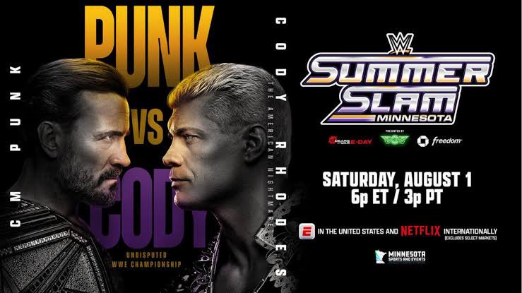 WrestlePurists's tweet photo. CM Punk (c) vs Cody Rhodes (Undisputed WWE Championship) @ WWE SummerSlam Saturday:

⭐️⭐️⭐️⭐️.25

- @WONF4W https://t.co/nzS1KosQ0n