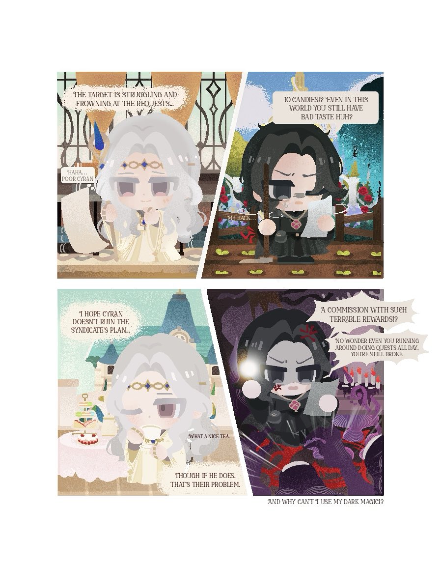 LilCharcoals's tweet photo. ‘I don't mind if you want to be MERLIN, Cyran.’ (in this AU they really give Dura and Morgan vibe to me lol) #AFKjourney https://t.co/zjyYyTKMsZ