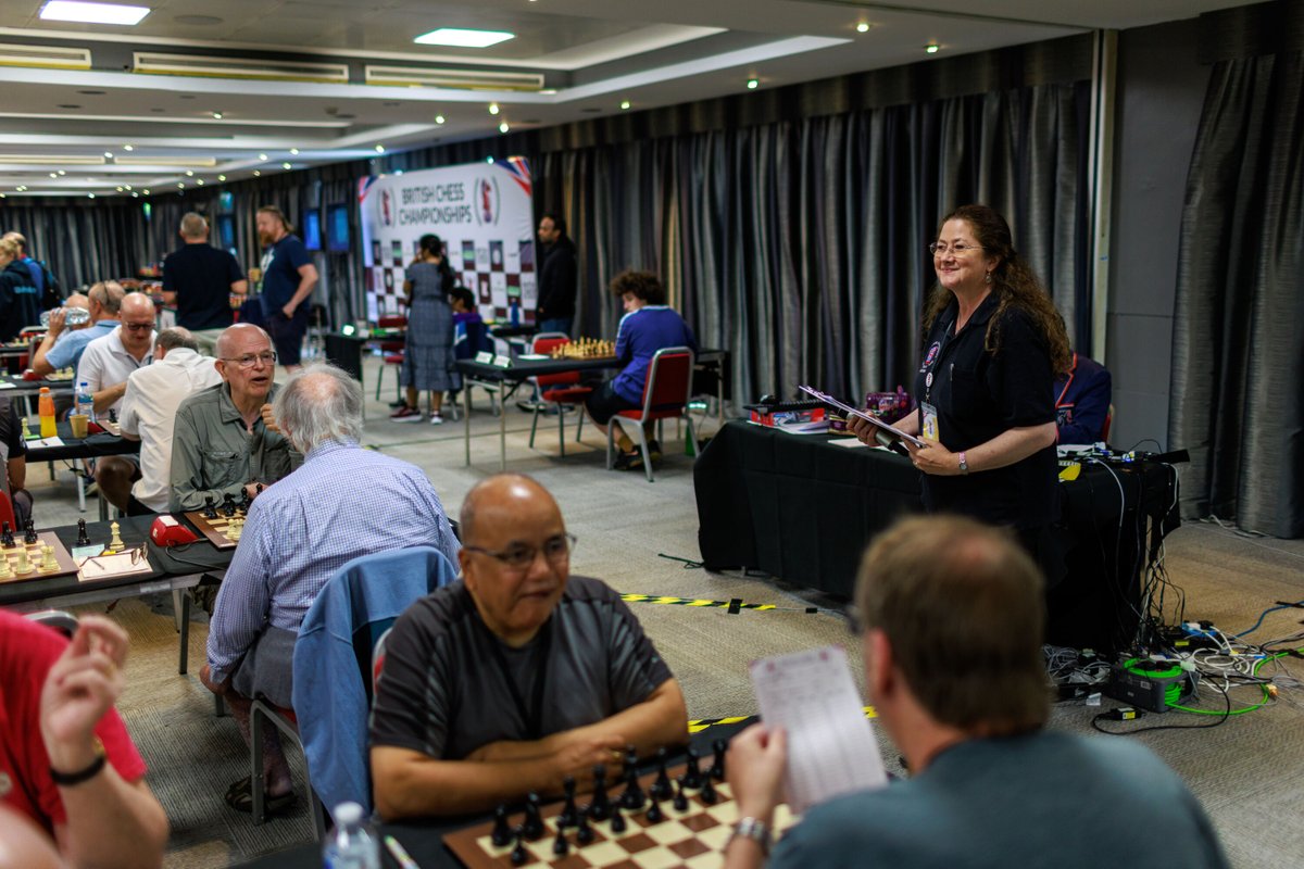 ecfchess's tweet photo. 🔴 We're LIVE at 2:30pm!
Only 3 rounds remain to decide the 2026 British Champion. It's still anyone's tournament.
🔥 Shreyas Royal vs Luke McShane is a dream top-board pairing and could prove pivotal in the title race.
🎙️ Watch live:
https://t.co/xT1vZMey4n
#BritishChess #BCC202 https://t.co/ASyzaQsXVI