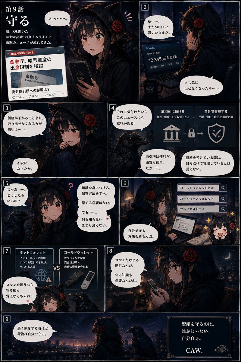 nekoryoshi_ai's tweet photo. 第9話「守る」

──まだわからんけど、注意して見とこうかと https://t.co/keJySB0wnv