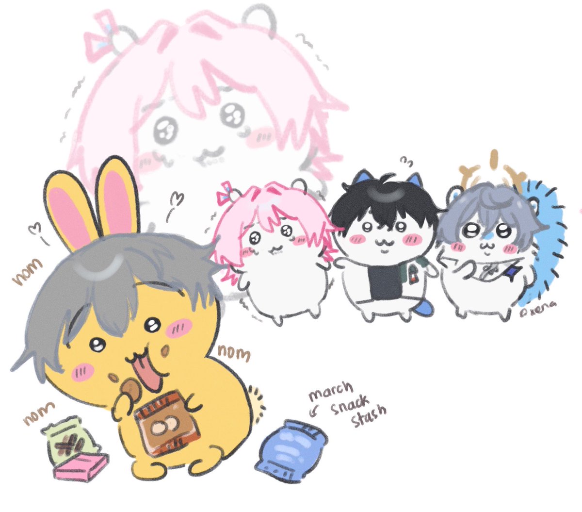 xenarrq's tweet photo. Chiikawa  
#sunday #march7th #danheng #caelus https://t.co/2n9pZK0Zu7
