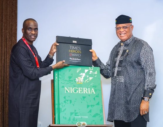 Bigorx_'s tweet photo. Congratulations to Pastor Umo Bassey Eno on receiving the Daily Times Nigeria @ 100 Heroes Award. @_PastorUmoEno
#DailytimeAt100 https://t.co/xYtqD3nzCZ