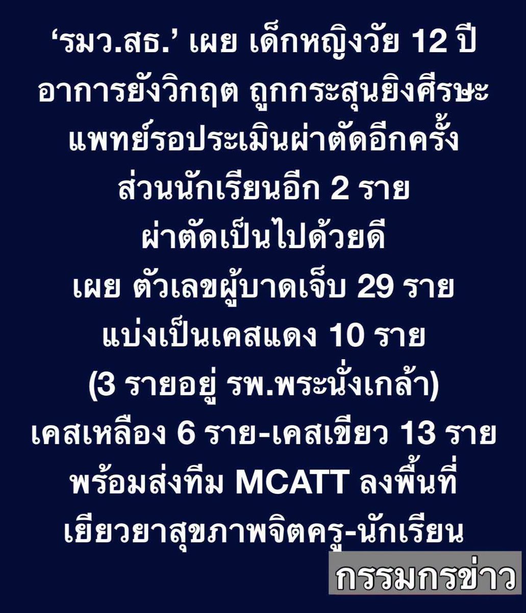 pinksky_9th's tweet photo. เป็นตัวเลขที่เยอะมากเลยจริงๆ 🥲🥹
 
#กราดยิง #เทพศิรินทร์ https://t.co/RU9P9wSWzY