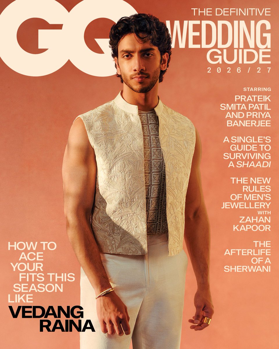 gqindia's tweet photo. Meet our #GQWeddingGuide cover star: #VedangRaina✨

Fresh off #MainVaapasAaunga, the actor opens up about old-school romance, emotional vulnerability, and why love should never come with a deadline. 

Read the full August cover story: https://t.co/9rf9rZQrGS https://t.co/nawx03Z2E3