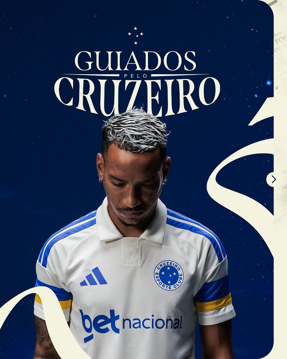 Cruzeiro's tweet photo. A gente tem estrela. Mais que isso, temos cinco. No peito. ⭐🔵

Chegou a nova terceira camisa do Cruzeiro. Garanta a sua nas lojas físicas do Cruzeiro ou pelo site https://t.co/vdoZ0bbqTk

#GuiadosPeloCruzeiro https://t.co/78F9fK1DP3