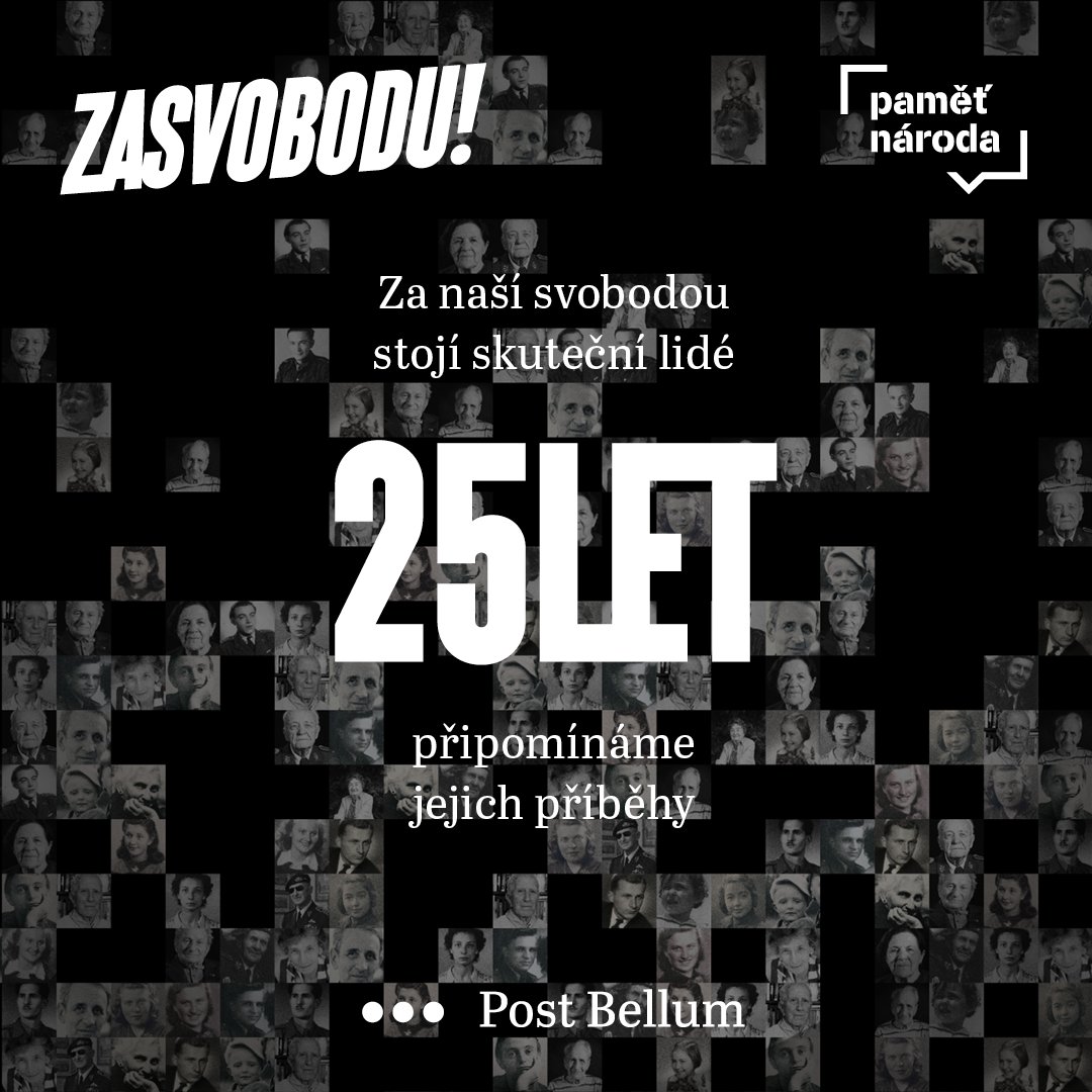 Pametnaroda's tweet photo. Post Bellum a Paměť národa mají 25 let. 

Přijďte s námi tento výjimečný milník oslavit 16. září 2026 od 16.00 ve Valdštejnské zahradě v Praze. Čeká vás odpoledne plné setkání, inspirativních debat, hudby i společného ohlédnutí za příběhy, které už čtvrt století pomáháme uchovávat.

Před 25 lety začalo všechno v malém bytě na pražském Smíchově. Dnes Paměť národa uchovává více než 15 000 svědectví pamětníků, pomáhá stovkám seniorů prostřednictvím Centra pomoci a téměř 100 000 dětí prošlo našimi vzdělávacími projekty.

Nic z toho by ale nebylo možné bez vás! Moc děkujeme a těšíme se na viděnou 16. září!
https://t.co/5vanzKPJBy