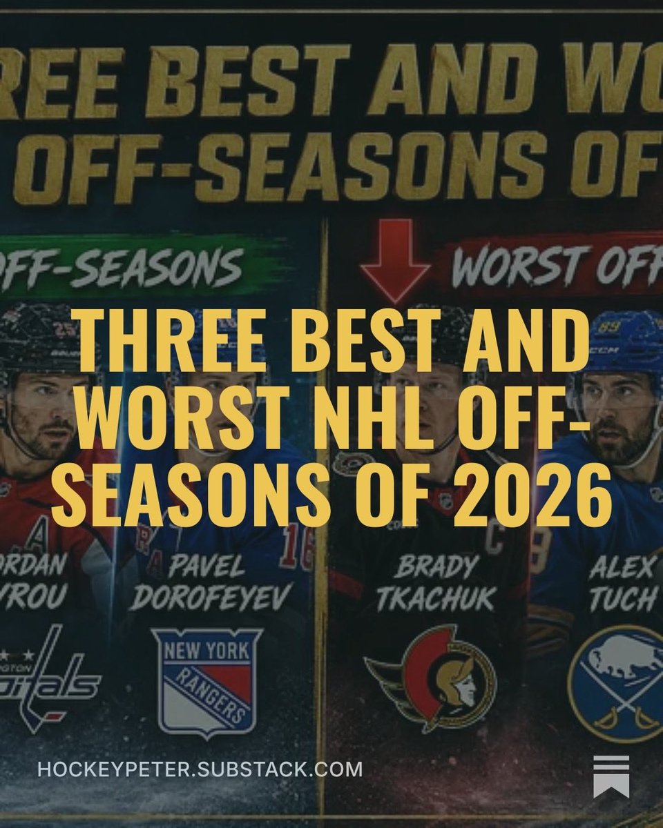 PBojarinov's tweet photo. Which #NHL teams had the best or worst off-season?
#Rockthered #NYR #Leafsforever #gosensgo #letsgobuffalo #ducks
https://t.co/5AqOxhY5Th https://t.co/fu6qTOULcs
