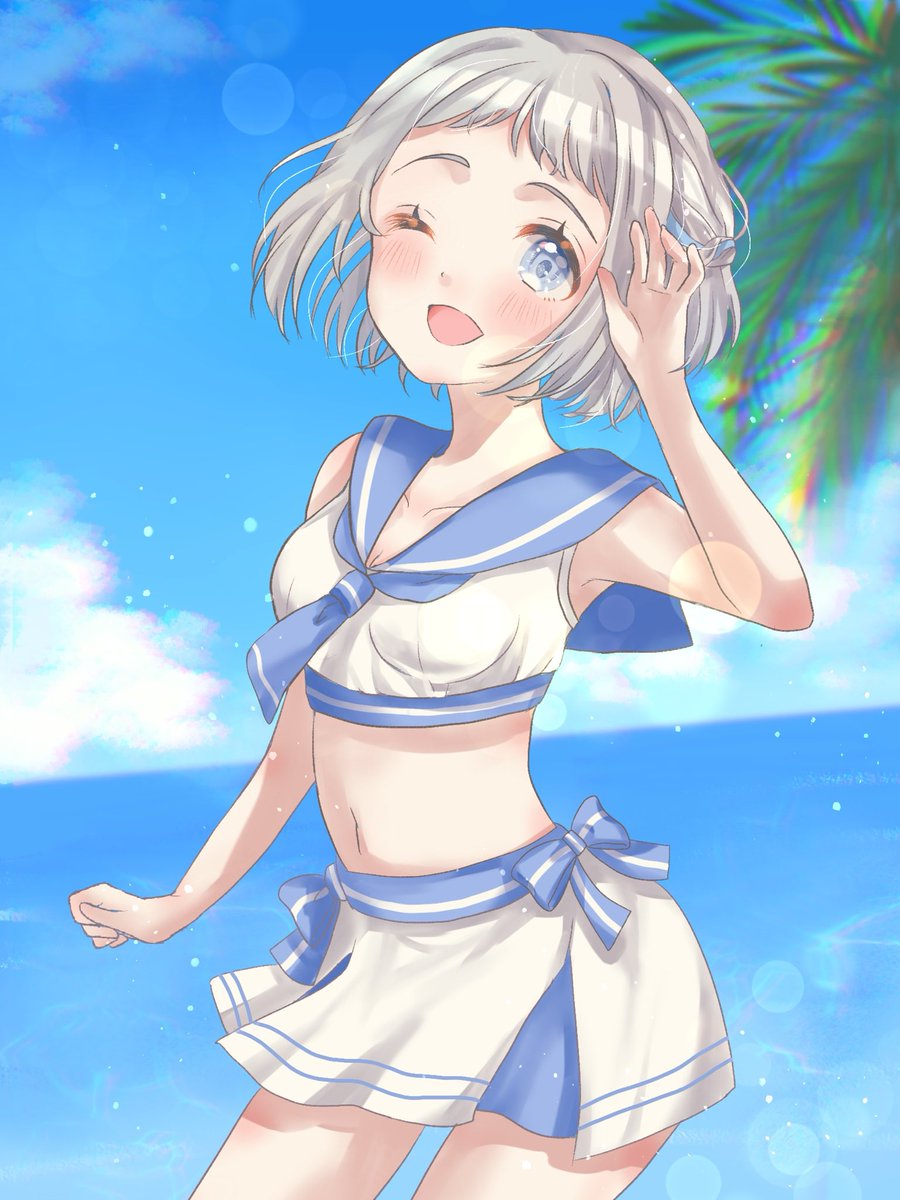 azu_0w0's tweet photo. 夏ですね！🌞🌴🐬🫧
 #学マスFA https://t.co/zbMAvv4u7W