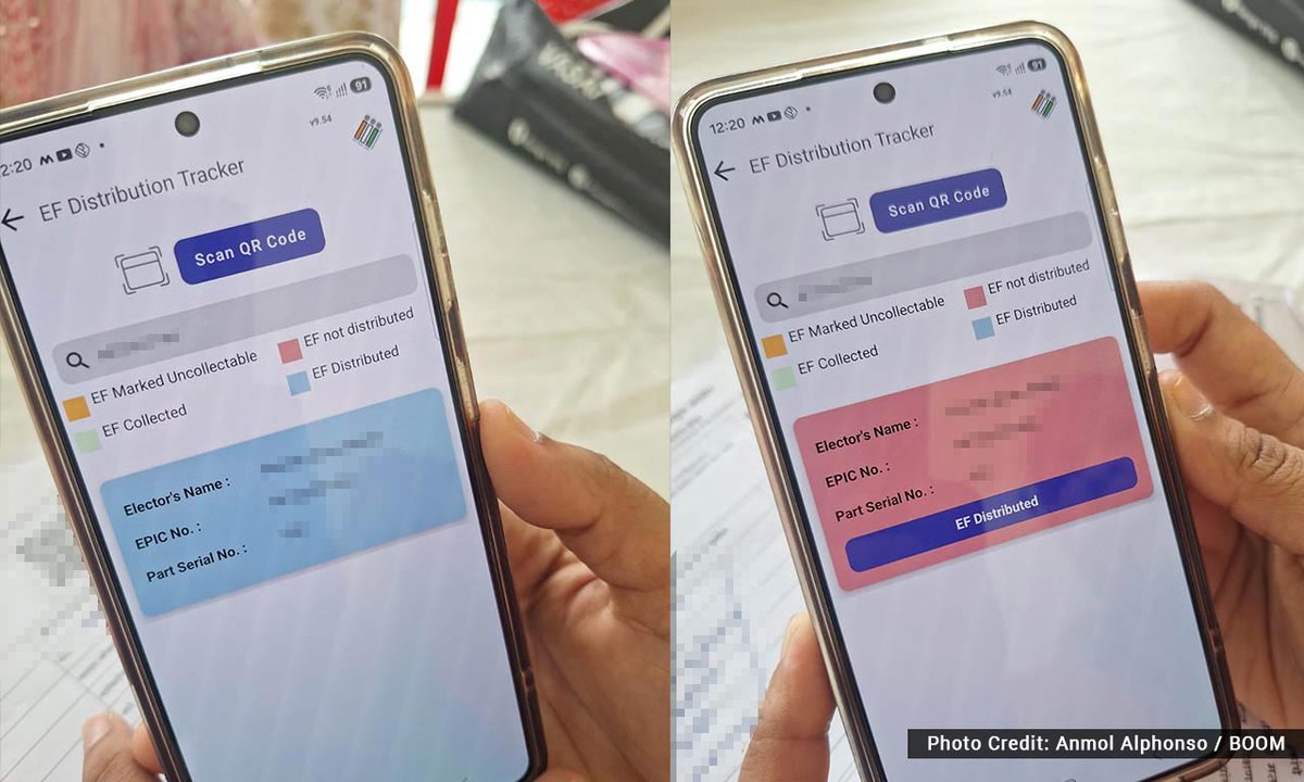AnmolAlphonso's tweet photo. 🧵 Maharashtra’s BLOs are racing to complete the SIR exercise by August 17. DECODE found app crashes, missing data, 1,000-form workloads, missed meals and teachers juggling classroom work and SIR verification. (1/n) @DecodeInternet https://t.co/8iRxJvk4OV
