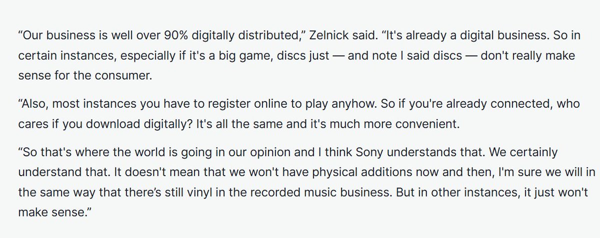 Wario64's tweet photo. 'Take-Two Boss Defends No Disc Version of GTA 6, Equates Physical Releases to Vinyl Records' https://t.co/1BWpECQirM https://t.co/qNWPI2ak0P