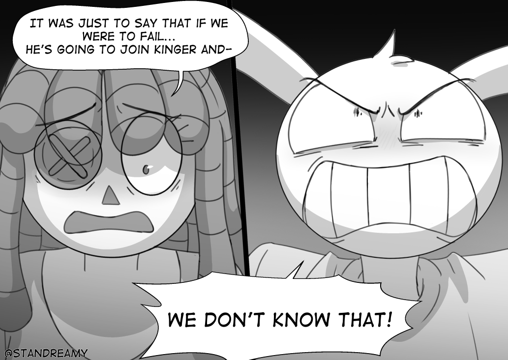 Standreamy's tweet photo. The elephant in the room is finally brought up! 🐘

#funnybunny #tadc #tadcfanart
90/? https://t.co/2Yx6ZZ5aJc