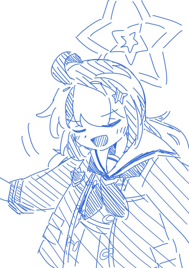 iro_hake's tweet photo. 違う雰囲気を目指して色を変えたけど青にしちゃったからただの下書き風になった https://t.co/rFPtQacIZC