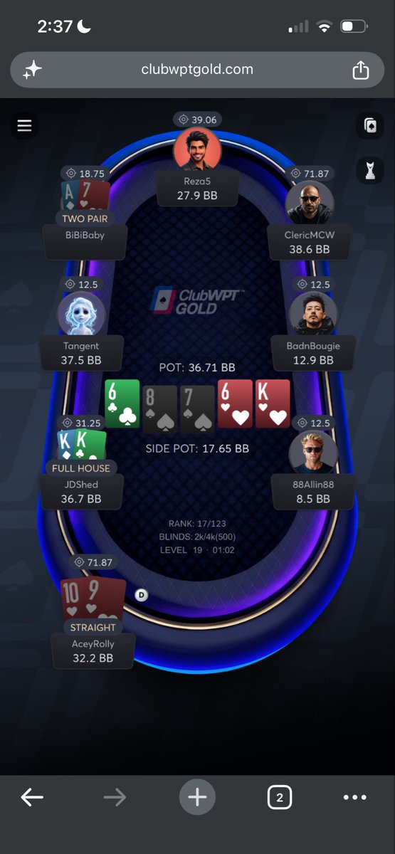 NickWW14's tweet photo. @DONKEYP0KER @ClubWPTGold the runouts on this site are second to none.. https://t.co/LbpBt88Qk5