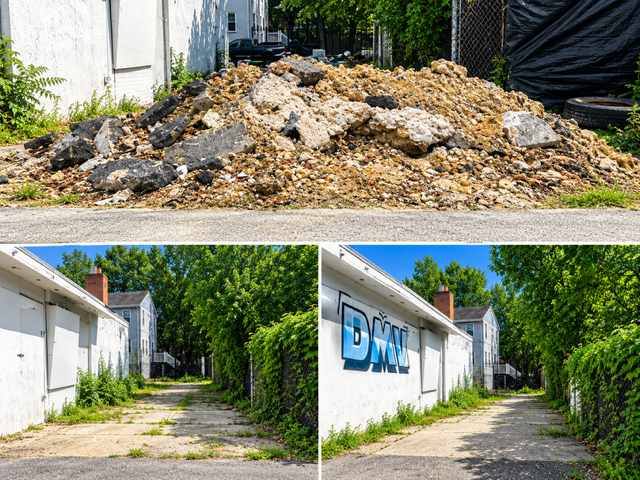 DCDPW's tweet photo. For more than six months, a large pile of illegally dumped concrete debris sat untouched while property owners worked to determine who was responsible for removing it.

After residents brought the issue to DPW’s attention, our crews stepped in. Today, the entire pile is gone. 💪

This is what happens when the community speaks up, and the District takes action.

See illegal dumping in your neighborhood? Report it through 311 by calling 311, visiting https://t.co/XAXvxfeOK3, or using the DC 311 app. Together, we can help keep our neighborhoods clean, safe, and beautiful.