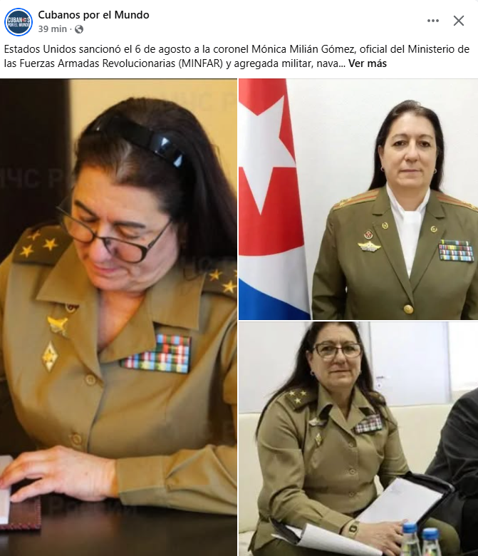 BellaLula20's tweet photo. Ya la tenemos, con nombre y apellidos, TODOS VAN A CAER!!
🇨🇺🇺🇸 INTERVENCIÓN YA!!
#SocialismoTerrorismo ABAJO LA DICTADURA ASESINA. #CubaPaLaCalle https://t.co/zr6C1HfOts