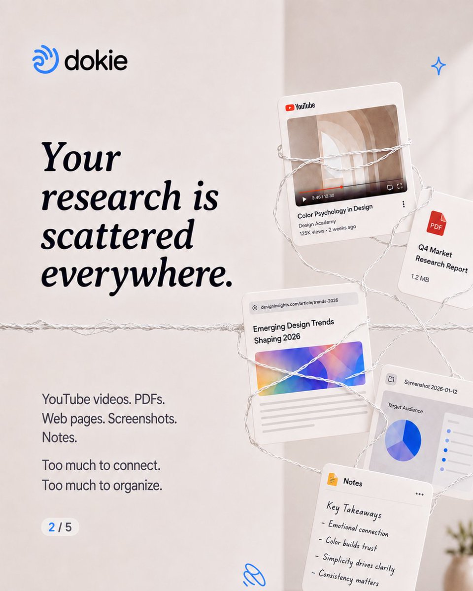 DokieAI's tweet photo. Your research is all over the web. 🕸️

Pull in a video, link or file — Dokie turns it into structured notes, visuals and a presentation you can actually use.

A brand new deck starts here.

#SpiderManBrandNewDay #AIPresentation #DokieAI #ProductivityTools #PresentationDesign https://t.co/4FCGiiCTqU