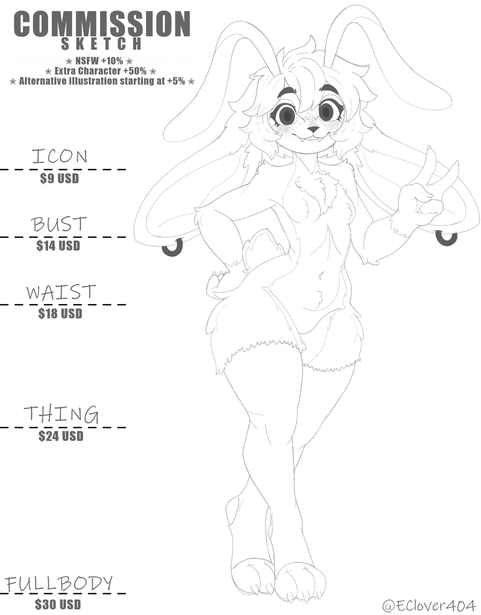 Eclover404's tweet photo. Commission prices
It took a while but I'm ready :D https://t.co/Z26epzd7Dc
