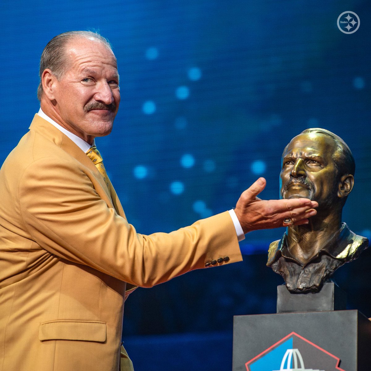 SteelersHistory's tweet photo. Five years ago today, Troy Polamalu, Bill Cowher &amp; Donnie Shell were inducted into the @ProFootballHOF. https://t.co/mDjQRAUAdc