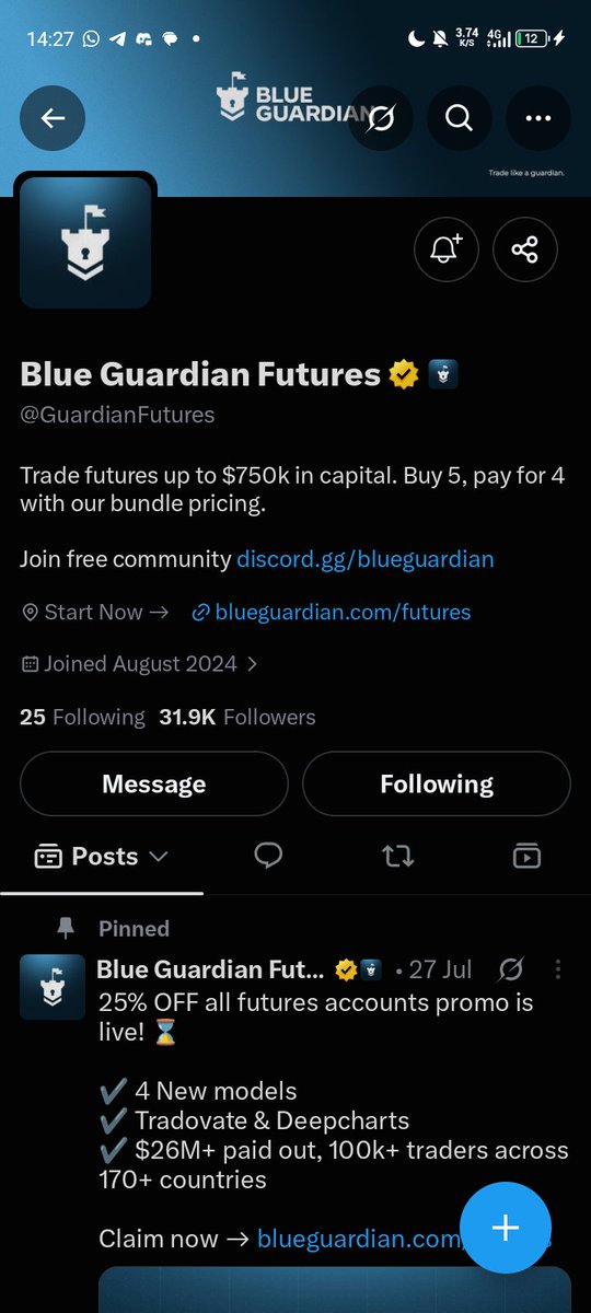 oksrax's tweet photo. @ambeingsatya @BlueGuardiancom @GuardianFutures @GuardianTvLive All done ✅ 
I'll come back to this post after a successful payout🙏🙏

@marvel__101 @drkizzzi https://t.co/ca7SYfEGbo