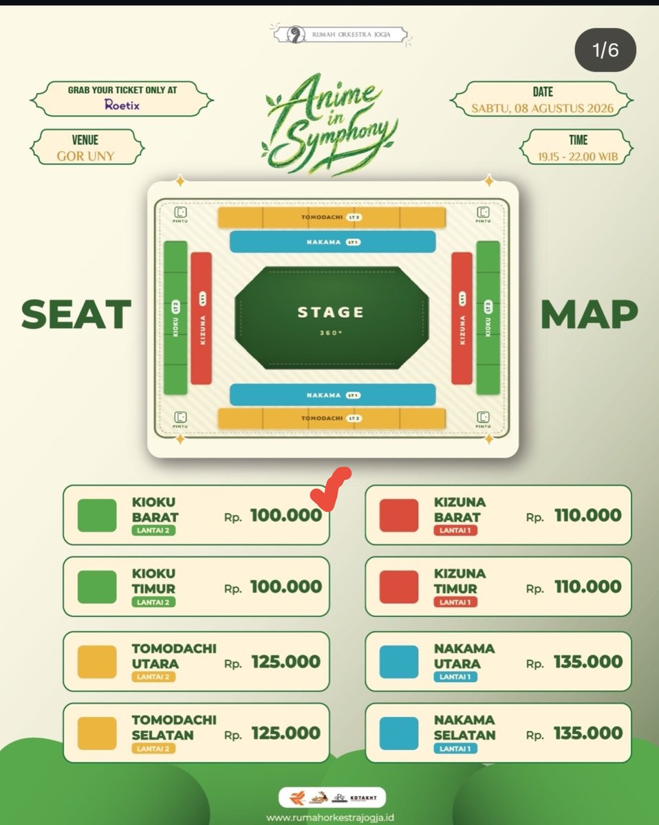 akulelah234's tweet photo. halo aku ada satu tiket kioku barat anime in symphony by rumah orkestra jogja nih, yang mau DM aja yaa masuknya ntar bareng sama aku 🥰🥰 https://t.co/VsV4q3z9uJ