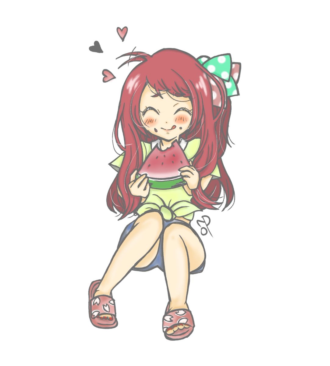 znsg12_24's tweet photo. 色塗ったンゴ🎨
いつもと違って塗り方だで🍉🌸 https://t.co/vCeCYftAMl