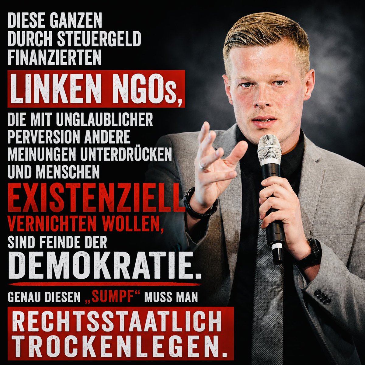 M_Ostermann's tweet photo. Die Politik hat den Kampf gegen Linksextremismus über Jahre nicht nur vernachlässigt – sie hat in Teilen Strukturen hofiert, die unsere freiheitliche-demokratische Grundordnung ablehnen.
Mit Steuergeld werden über Förderprogramme immer wieder Organisationen unterstützt, bei denen kritische Fragen nach personellen oder ideologischen Verbindungen gestellt werden sollten. Umso wichtiger wäre Transparenz. Doch genau daran entzündet sich die Debatte – etwa im Zusammenhang mit den sogenannten „551 Fragen“. Wer Aufklärung blockiert oder erschwert, darf sich nicht wundern, wenn Misstrauen wächst.
Eine wehrhafte Demokratie muss Extremismus konsequent bekämpfen – unabhängig davon, ob er von rechts, links oder aus islamistischen Milieus kommt.
Wer Linksextremismus verharmlost oder ignoriert, riskiert, dass sich demokratiefeindliche Strukturen weiter verfestigen.
Deutschland darf hier nicht länger wegsehen.