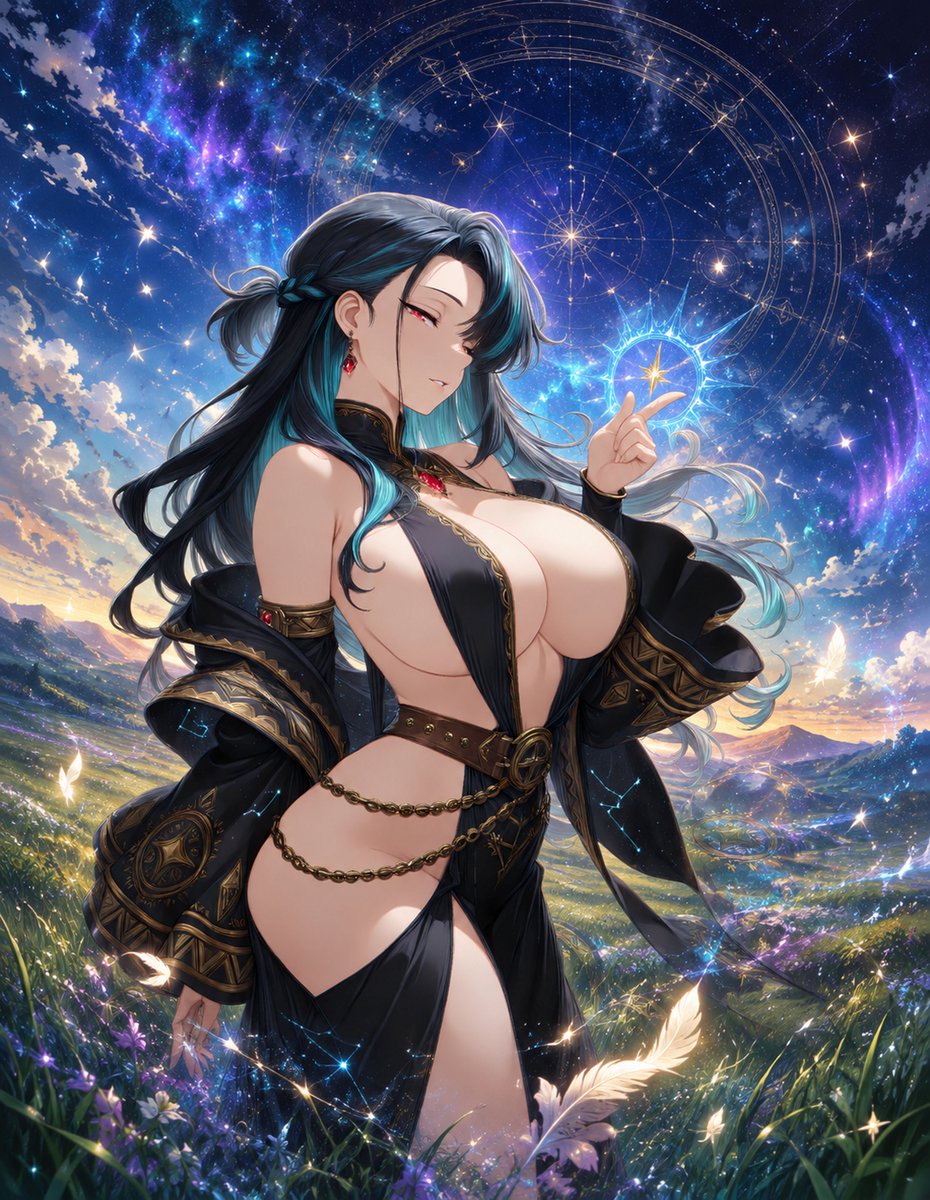 GazoOjisan's tweet photo. アヤノ「最後くらい綺麗な星を見せてあげる」
◆
( ノﾟДﾟ)おはようござんす
空に魔法陣はロマンの一つです( ﾟДﾟ)
というより、魔法陣が全部ロマンの塊では？🤔
＃AIイラスト　＃AIart https://t.co/PJD9VhkuVH