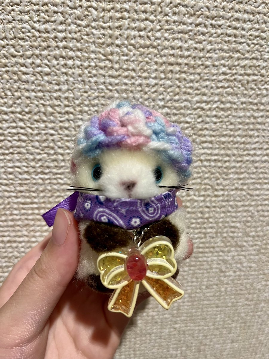 pokerface___05's tweet photo. 私の帽子なのよ👒𓂂𓏸

 #ぬい活
 #ぬい撮り https://t.co/IqC4j1kmAE