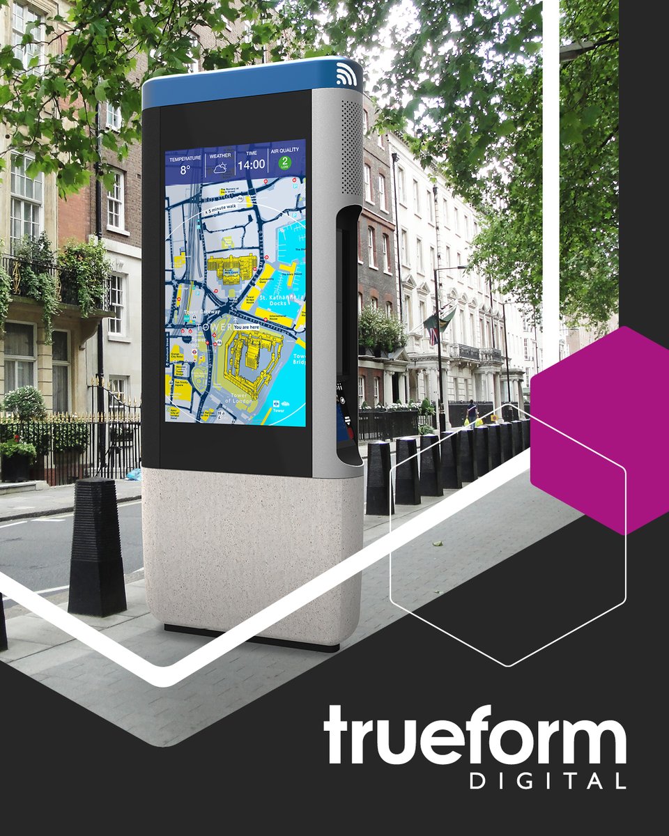 trueformdigital's tweet photo. #DigitalWayfinding is about more than directions, it creates smarter journeys.
Interactive displays improve accessibility, reduce uncertainty and help connect people with places.
Discover Trueform Digital's solutions: https://t.co/h2MS0YjbQs
#SmartCities #TrueformDigital https://t.co/QNQMonUxCT