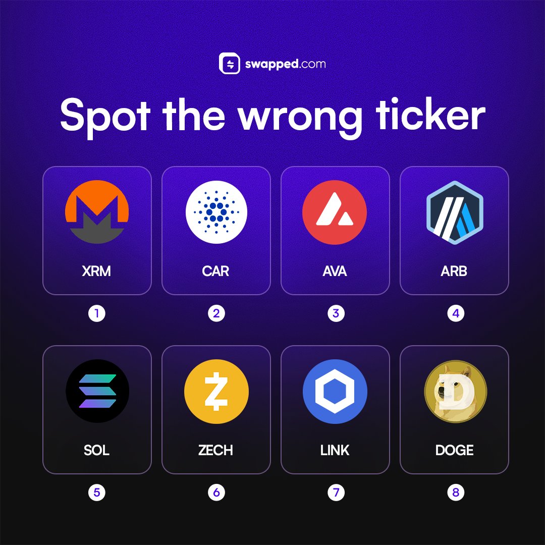 swappedcom's tweet photo. For $50, can you spot the wrong ticker?

RT + reply with the right ticker to enter! https://t.co/8NZuqsSmOv