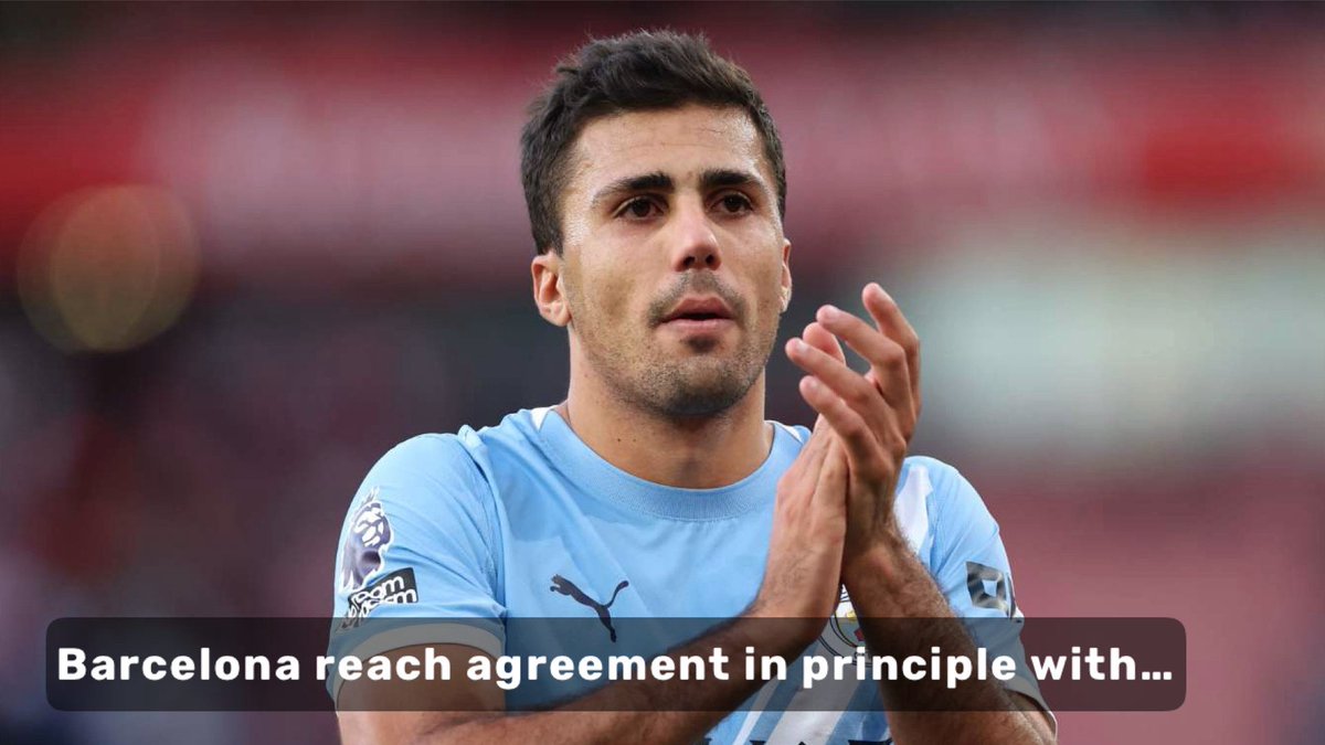David_Onrnstein's tweet photo. 🚨 EXCL: 🔵🔴 Barcelona reach agreement in principle with Manchester City to sign Rodri #FCB £80m proposal, with #MCFC expected to accept. The 30-year-old midfielder is keen on the move, and the deal is now entering its final stages. @TheAthleticsFC https://t.co/fzav3S1DNG